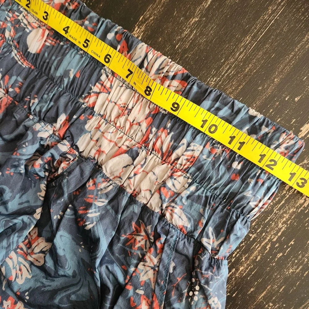 Free People Movement The Way Home Shorts In Empire Jewel Size S Floral‎ Blue